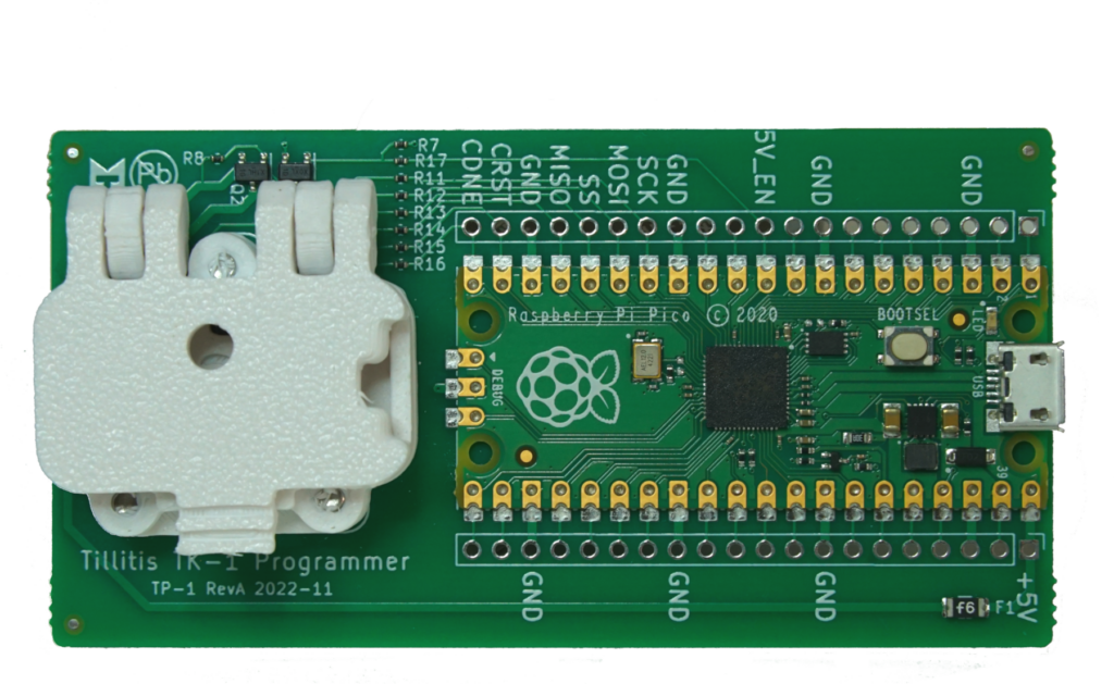 TKey Programmer board closed holder.